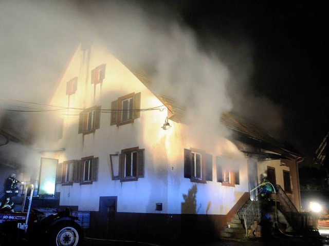 Brand in Gennenbach  | Foto: Volker Mnch