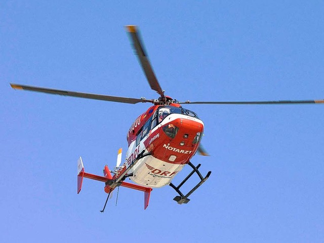 Ein Rettungshubschrauber im Anflug.   | Foto: DRF luftrettung