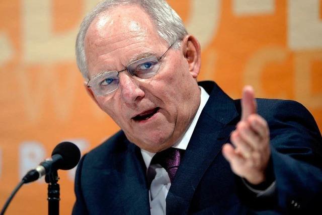 Wolfgang Schäuble will Finanzminister bleiben