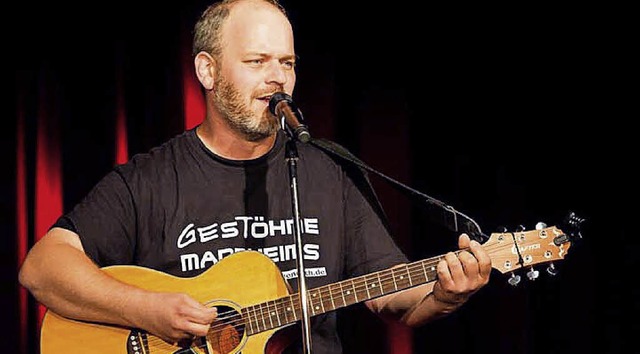 Alex Entzminger bei einer Veranstaltung im &#8222;Koffer&#8220;   | Foto: Verein