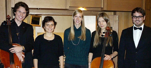 Von der Hochschule fr Kirchenmusik Ro... und Tobias Meyer (im Bild von links).  | Foto: Margrit Matyscak