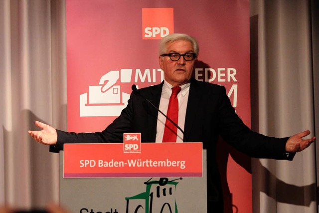 SPD-Regionalkonferenz mit Frank-Walter Steinmeier in der Steinhalle Emmendingen  | Foto: Patrik Mller