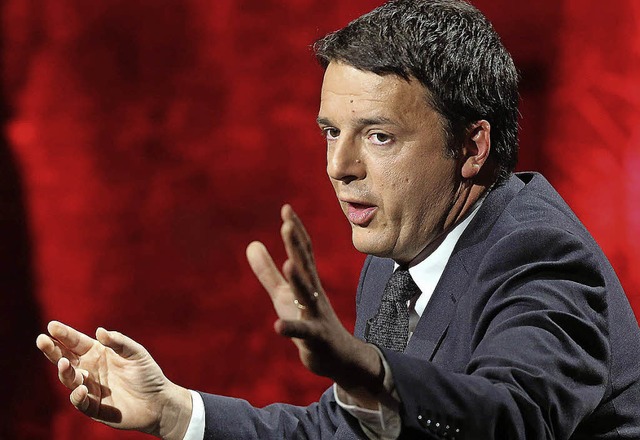 Manche sehen in ihm einen kleinen Berlusconi: Matteo Renzi   | Foto: dpa