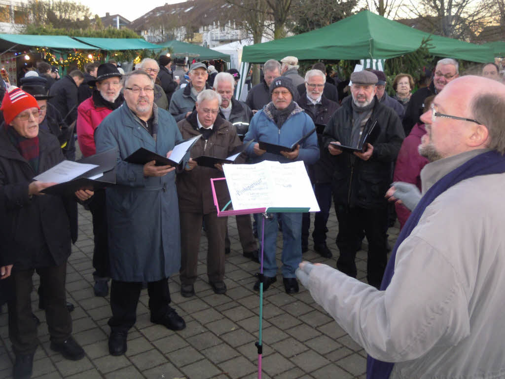 Weihnachtslieder mit dem Gesangverein Tonart Nollingen. 