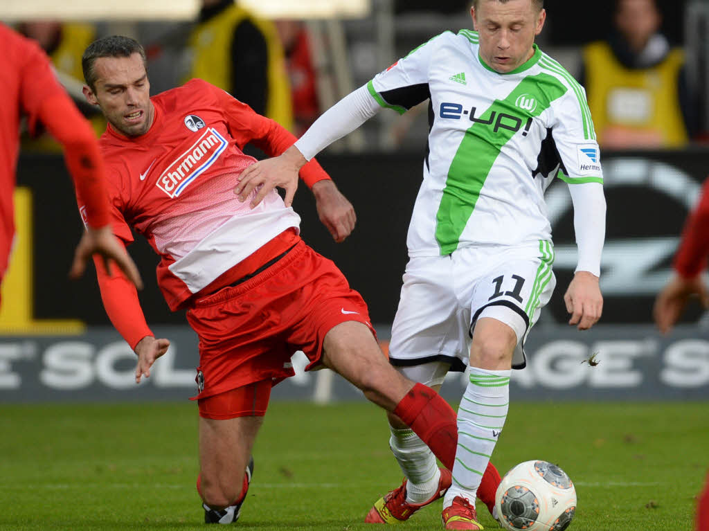 Der SC Freiburg hat auch das zweite Spiel der englischen Woche gegen starke Wolfsburger verloren.