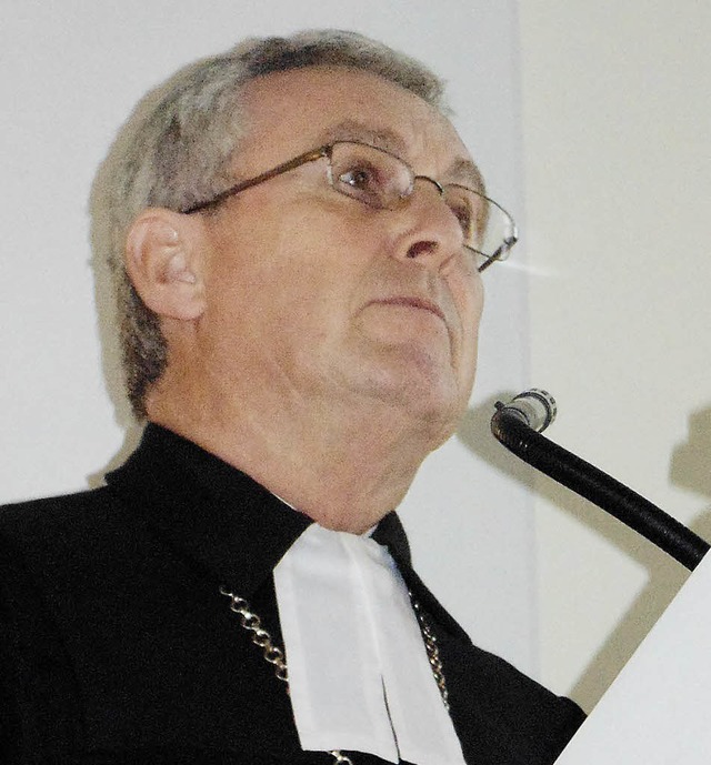 Landesbischof Ulrich Fischer hielt die Predigt.   | Foto: Michael Gottstein