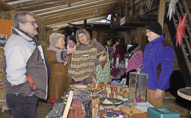 Gut besucht war der Weihnachtsmarkt in Freiamt.  | Foto: Pia Grttinger