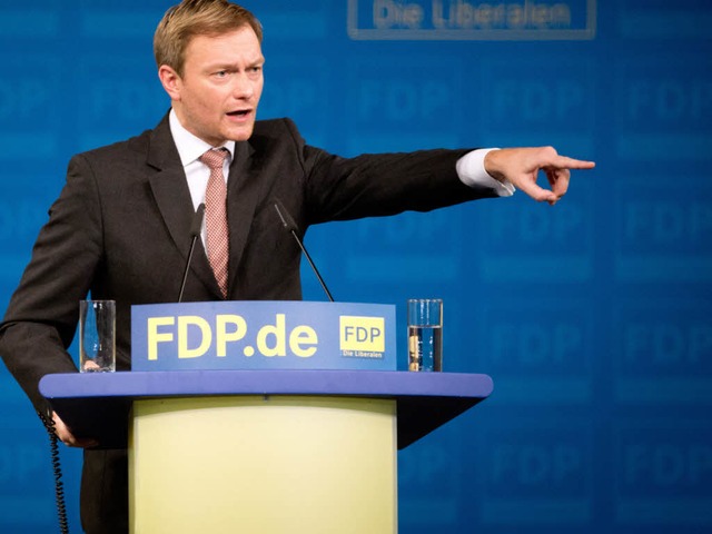 Will den Liberalen wieder eine Richtung geben: Christian Lindner   | Foto: dpa