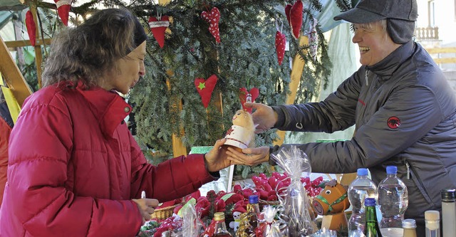 Ein Engel fr einen Guten Zweck, nmli...u helfen, fand schnell eine Kuferin.   | Foto: Birgit Rde