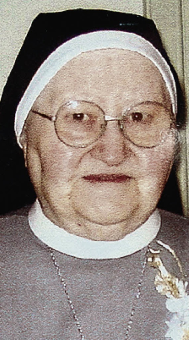 Schwester Teresa Eller  | Foto: Hansjrg Bader