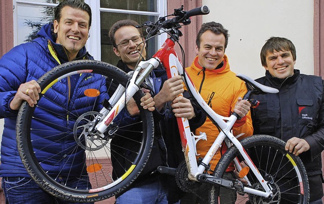 Freuen sich,  ein neues Radsportereign...lst, Kai Sauser und Stefan Schrlein   | Foto: Gertrude Siefke
