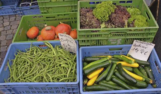 Gern gekauft: Lebensmittel vom Markt   | Foto: Gerhard Walser