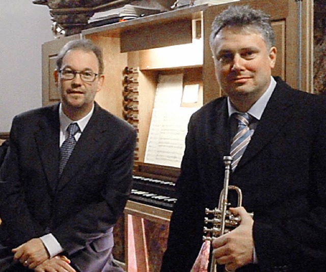 Carsten Klomp und  Rudolf Mahni (rechts).  | Foto: Matthias Franz