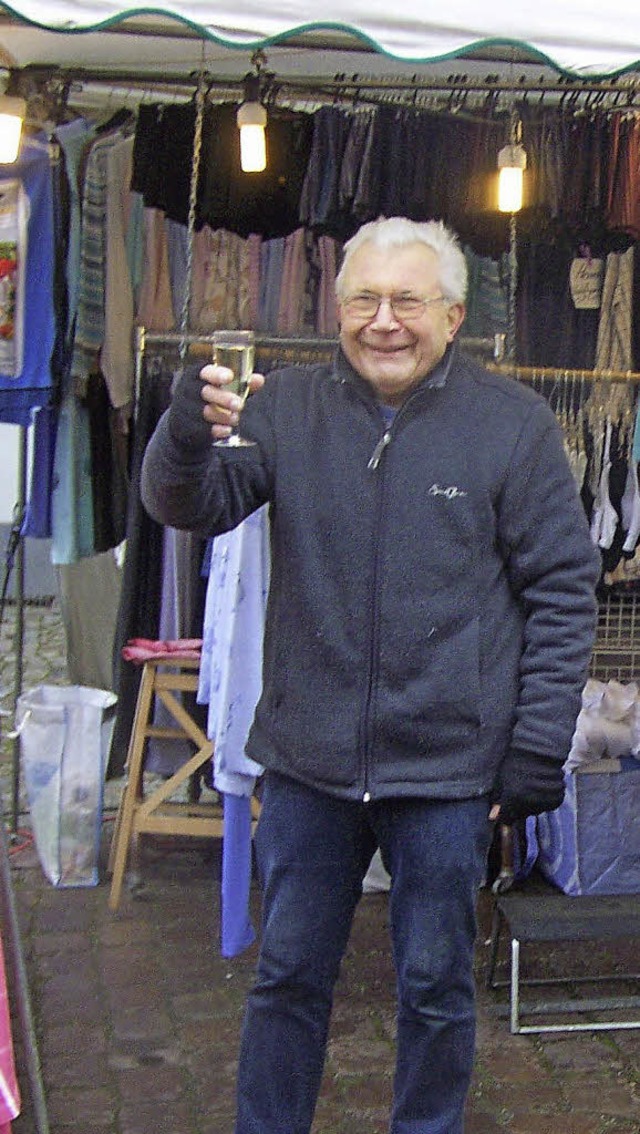 Walter Jeretzky fhlt sich wohl auf dem Jahrmarkt.   | Foto: Sylvia Timm