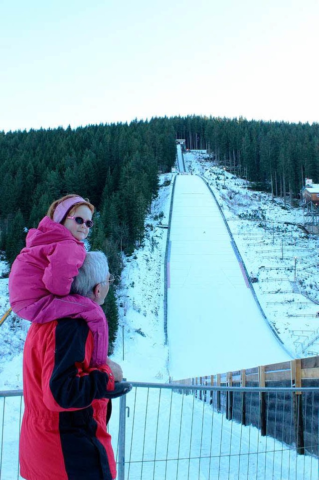 Die Hochfirstschanze in Neustadt erwartet Besucher.  | Foto: Sina Gesell