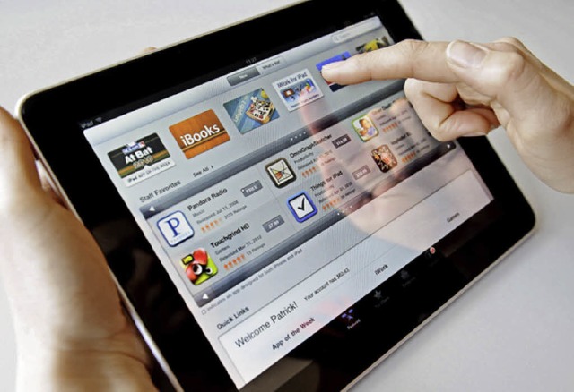 Ein solches Tablet hat sich ein Taschendieb auf dem Weihnachtsmarkt geschnappt.   | Foto: Archivfoto: dpa