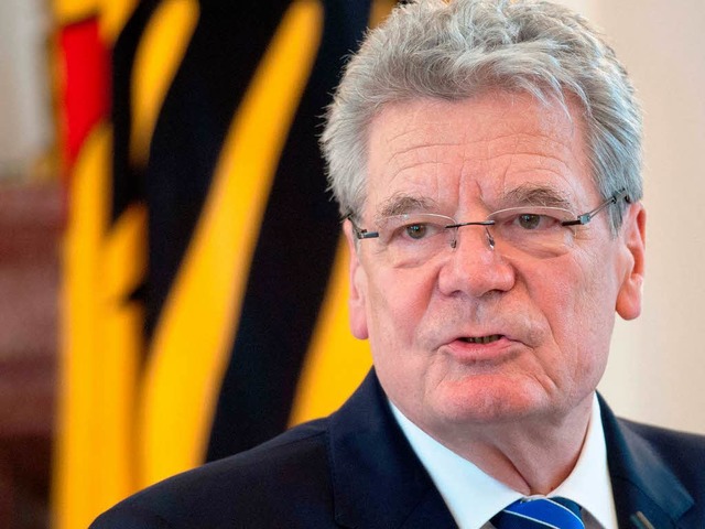 Bundesprsident Joachim Gauck kommt am 17. Dezember um 18 Uhr nach Gengenbach.  | Foto: dpa