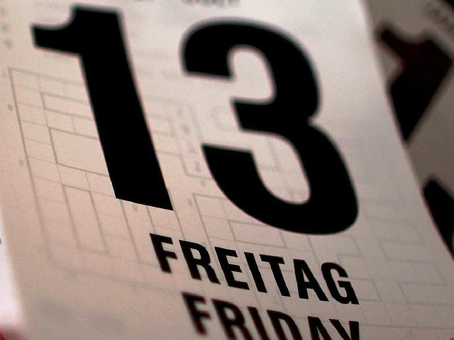 Angst? Schon im Mittelalter galten die... 13 und der Freitag als unheilbringend  | Foto: dpa