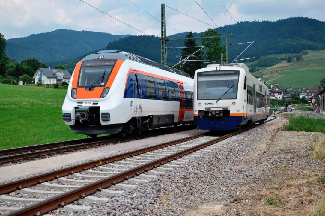 Ein Argument für die Elektrifizierung ...ünstertalbahn waren leisere Fahrzeuge.  | Foto: Rainer Ruther