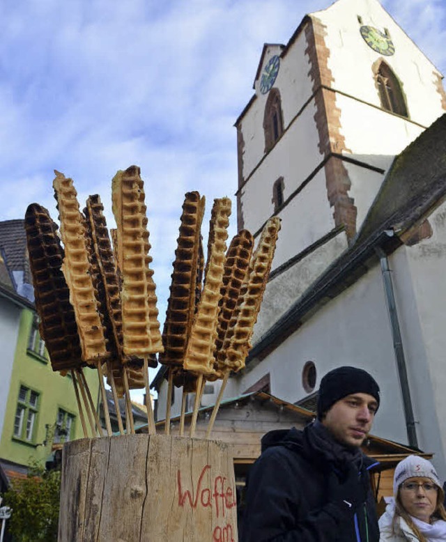 Der &#8222;Alte Michael&#8220; stand im Zentrum des Markttrubels.  | Foto: Andr Hnig