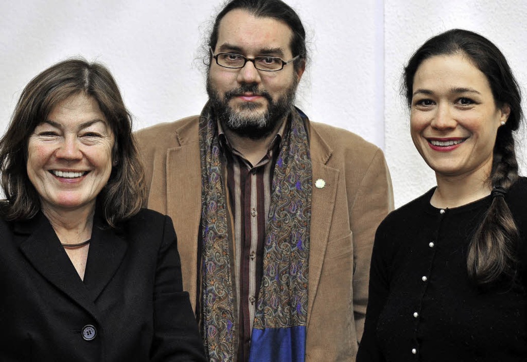 Grnes Spitzentrio: Viethen, Simms, Saint-Cast (von links)  | Foto: T. Kunz