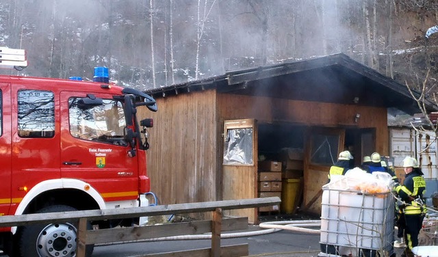 Eine Spritzgussmaschine war in Branden...wehr konnte das Feuer schnell lschen.  | Foto: ZVG