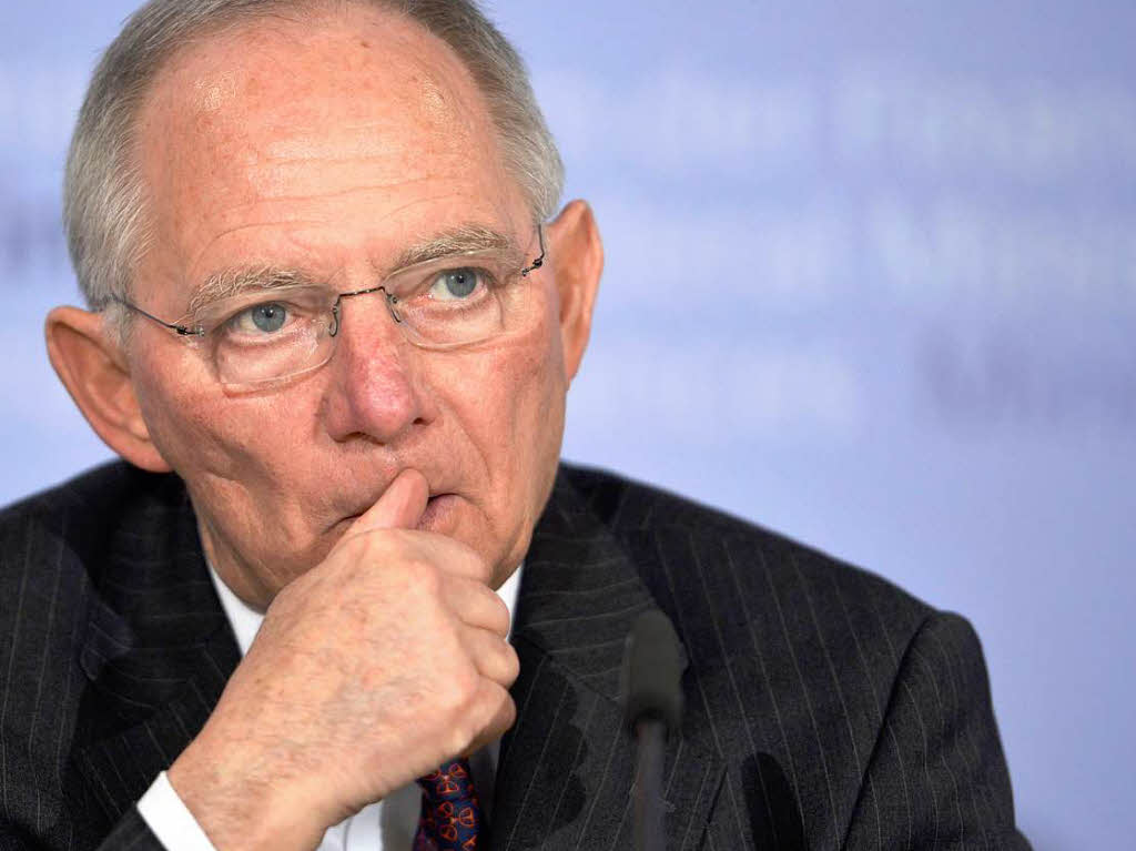 Finanzminister Wolfgang Schuble, CDU