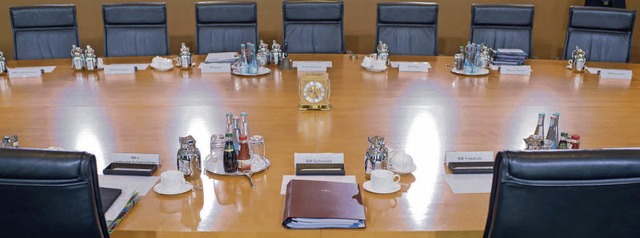 Wer wird wo sitzen? Zumindest sind jet...er neues Kabinettsmitglieder bekannt.   | Foto: DPA