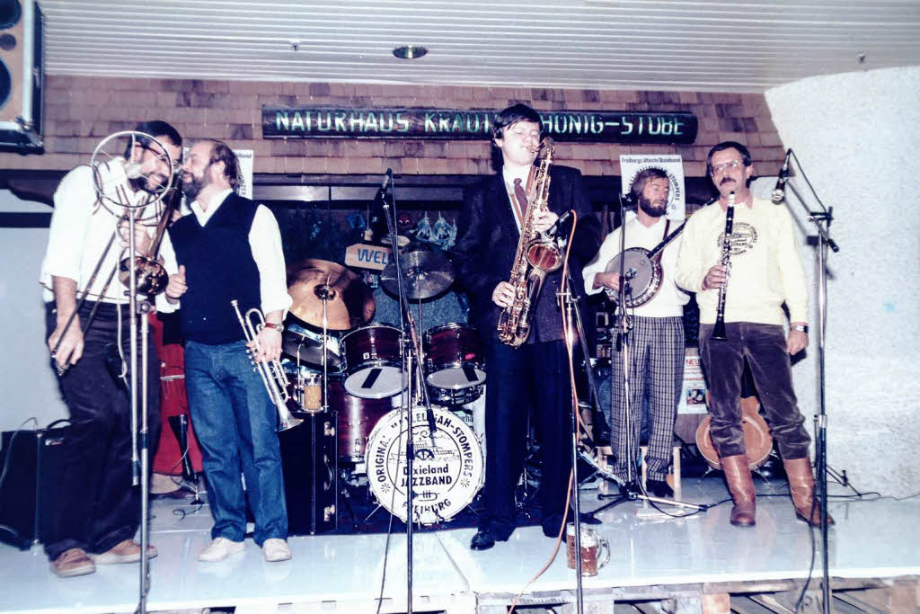 1986 fhrt die Band bereits den Titel „Freiburgs lteste Dixielandband“