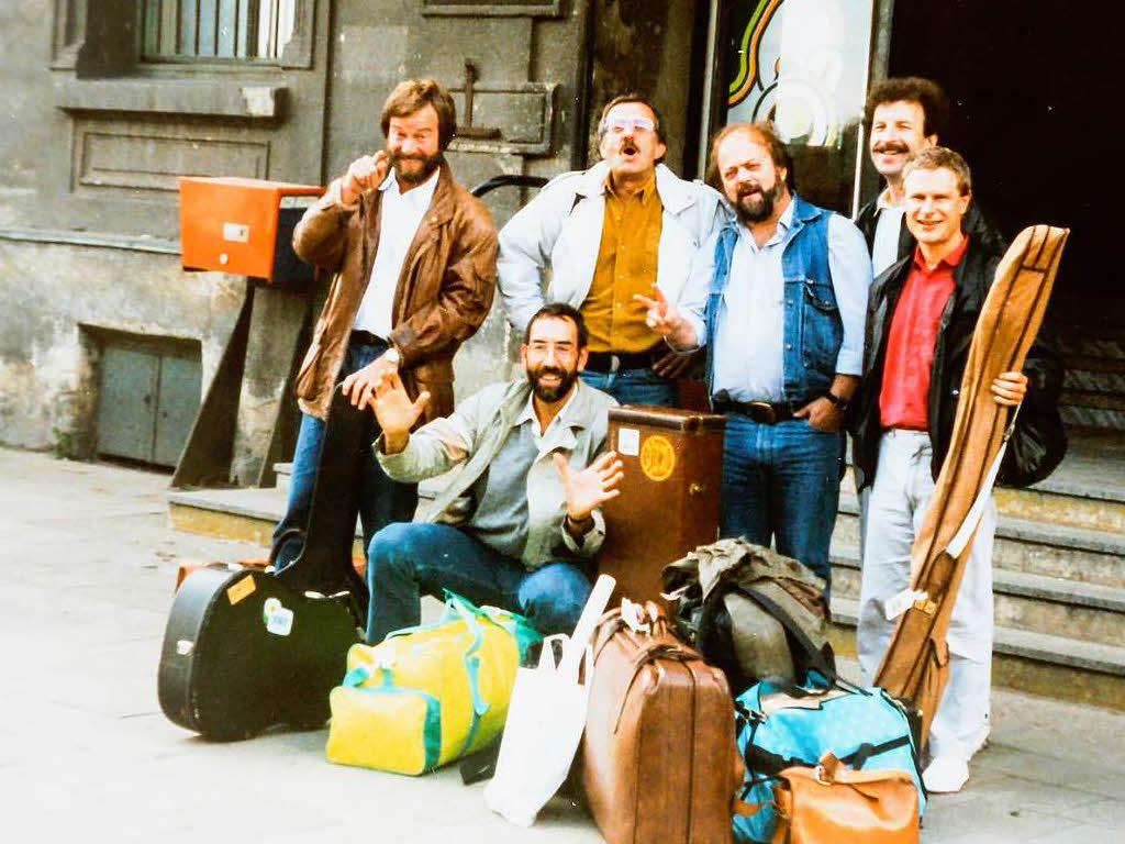 1988 spielt die Band hinter dem Eisernen Vorhang im Ostseebad Prerow in Mecklenburg.