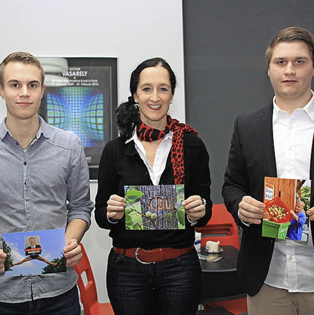 Die Preistrger: Jonas Kammerer, Iris ...rer und Johannes Schneider (von links)  | Foto: Christiane Franz