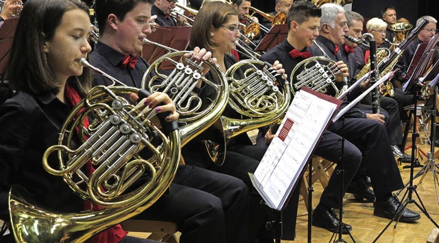 Der Musikverein Tunsel verfgt ber ein hervorragend besetztes Blasorchester.  | Foto: Dorothee Philipp