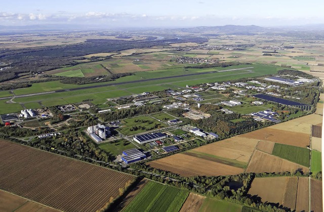 Der Gewerbepark Breisgau bei Eschbach wchst.   | Foto: oliver Mnzer