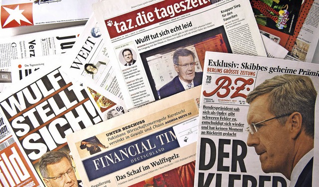 Der Fall Wulff in den Medien: &#8222;S...0; oder Antikorruptions-Journalismus?   | Foto: dapd
