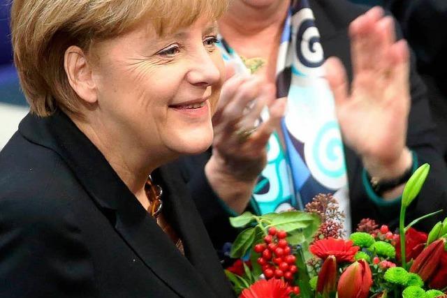 Angela Merkel als Bundeskanzlerin wiedergewhlt
