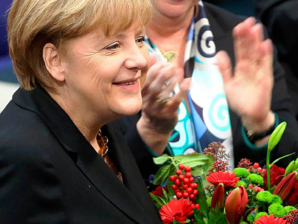 Angela Merkel Als Bundeskanzlerin Wiedergewählt Deutschland Badische Zeitung 