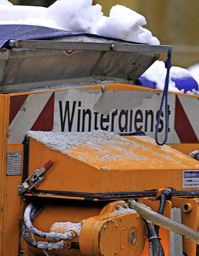 Stadt und ASF sind gerstet fr den Winterdienst.   | Foto: Ingo schneider