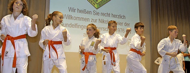 Nikolausturnen bei der Gundelfinger Tu...entlich zum Karatetraining bei der GTS  | Foto: Andrea Steinhart