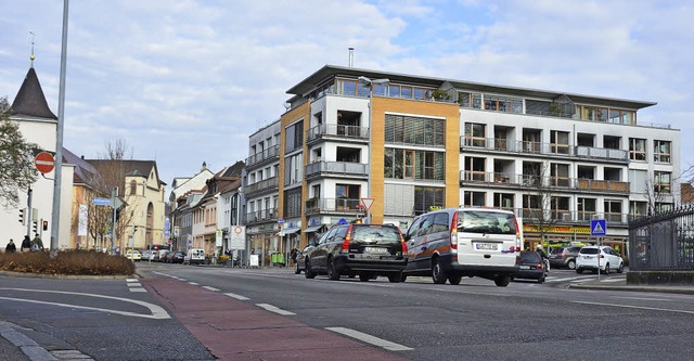 Aichele-Knoten: Der Umbau dieses Stadteingangs fand nicht in den Haushalt 2014.   | Foto: Nikolaus Trenz