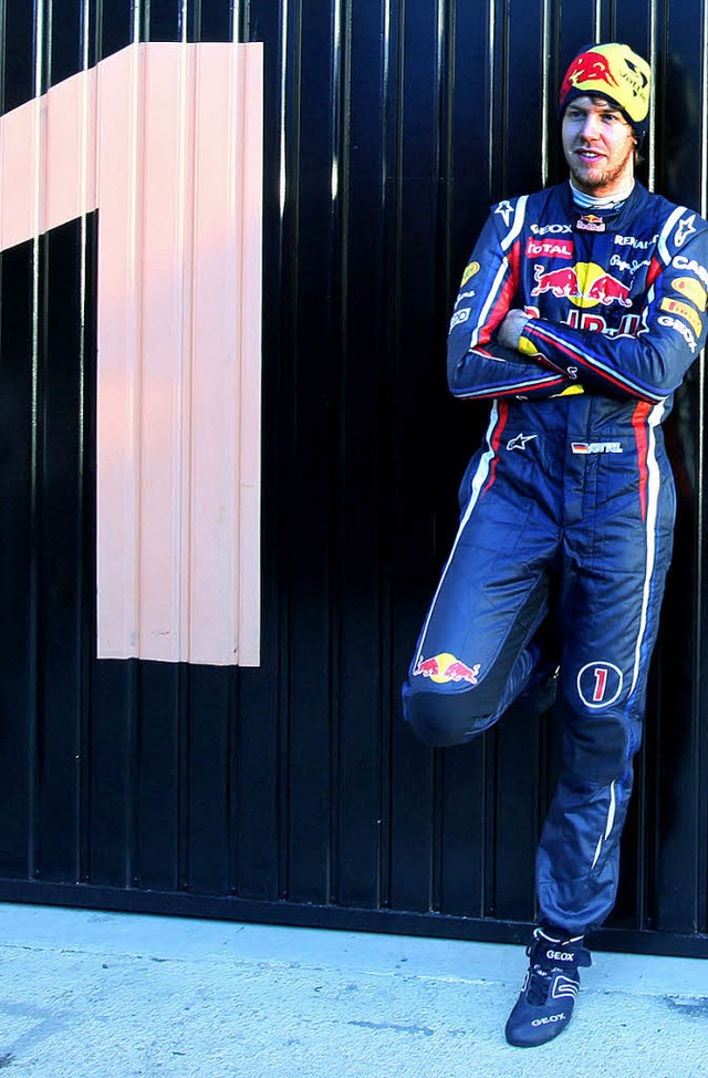 Er hat seine Nummer: Sebastian Vettel  | Foto: dpa