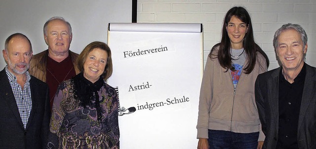 Frderverein Astrid-Lindgren-Grundschu...a Fiedler und Rektor Bernhard Werner.   | Foto: Paul Schleer