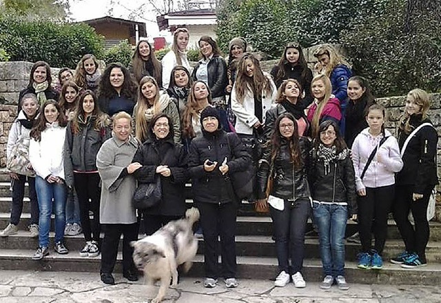 Die Comenius-Austauschgruppen aus Llei...-Frank-Realschule Teningen in Italien.  | Foto: Schule