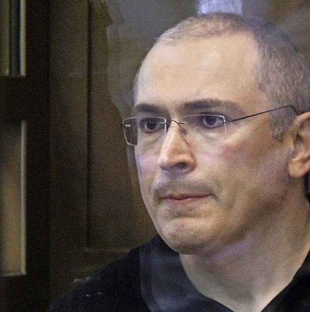 Chodorkowski im Jahr 2011 vor Gericht  | Foto: dpa