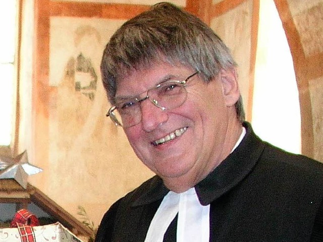 Pfarrer Wulf Weber ist in der Nacht zu...en. Das Bild zeigt ihn im Januar 2009.  | Foto: Rolf-Dieter Kanmacher