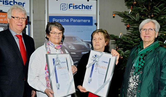 Endingen. Die bei der Firma Fischer f...e, Vera Kaspar daneben Evelyn Fischer.  | Foto: Roland Vitt