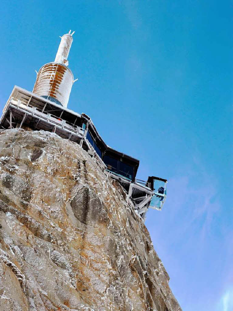 Nur fr Schwindelfreie: Der Skywalk in Chamonix