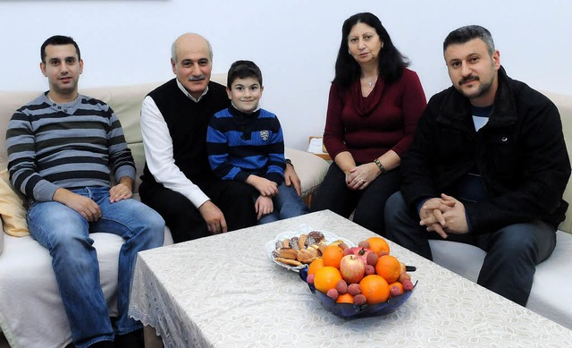 Familie Demir (von links): Fuat, Isa, Daniel, Meryem und Viktor   | Foto: Wolfgang Knstle