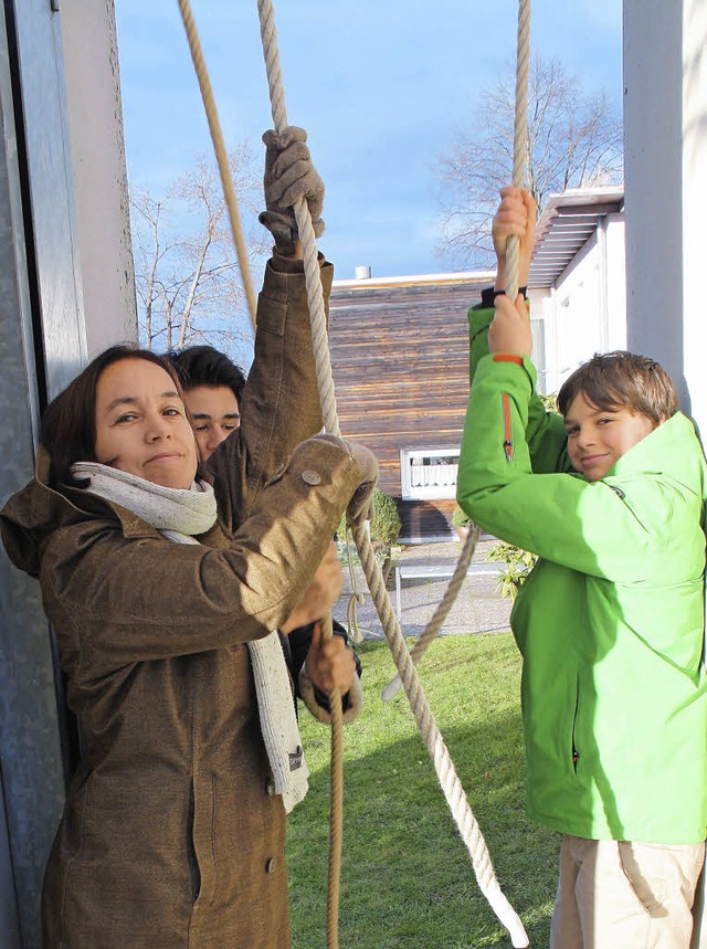 Im evangelischen Gemeindezentrum Kirch...mit der  Hand in Schwingung gebracht.   | Foto: Andreas Peikert