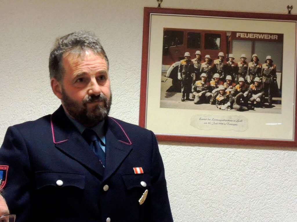 Januar: Rekordhalter (35 Jahre ohne Fehlzeit)  Martin Disch wurde zum neuen Ehrenmitglied der Feuerwehr Biederbach ernannt.