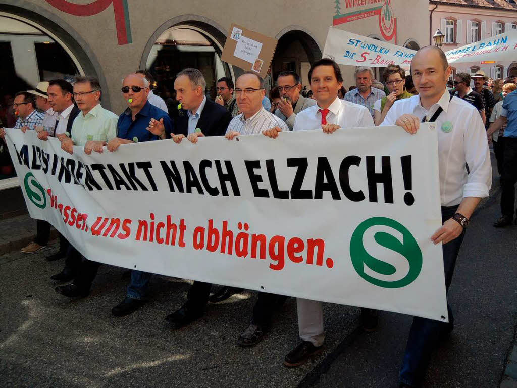 Juni: Demonstration „Halbstundentakt nach Elzach! Wir lassen uns nicht abhngen!“